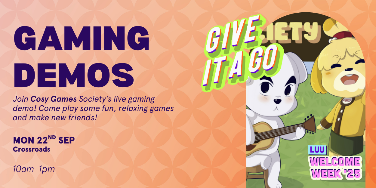 The image for the event named Gaming Demos: Cosy Games Society