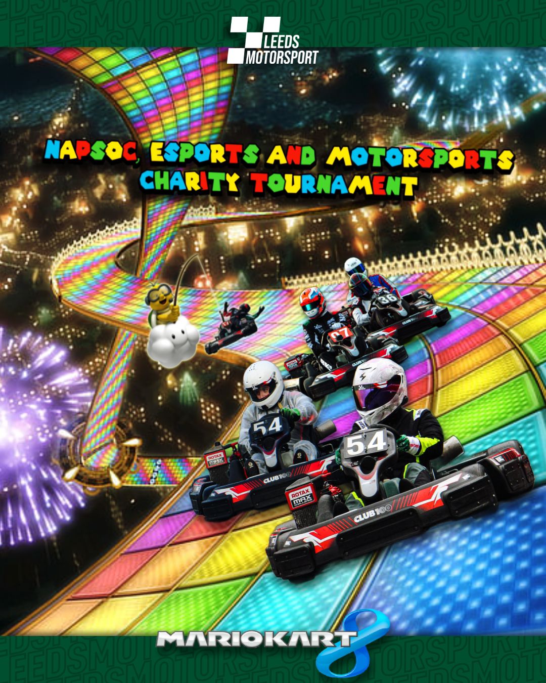 The image for the event named Mario Kart Charity Tournament (NaPSoc x eSports x MotorSports)