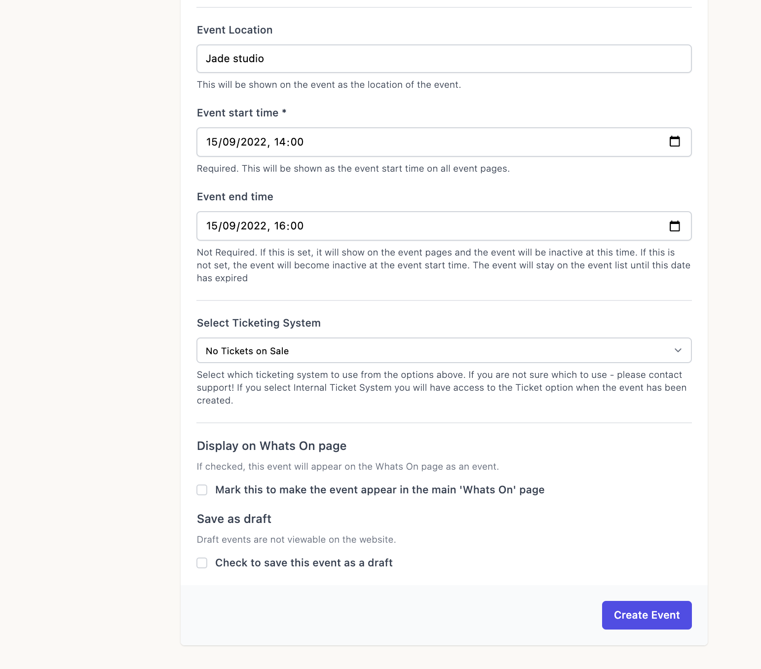 How To Add An Event