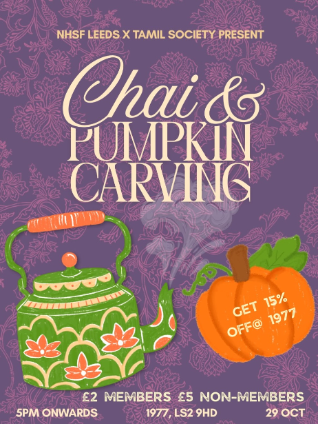 The image for the event named Chai & Pumpkin Carving