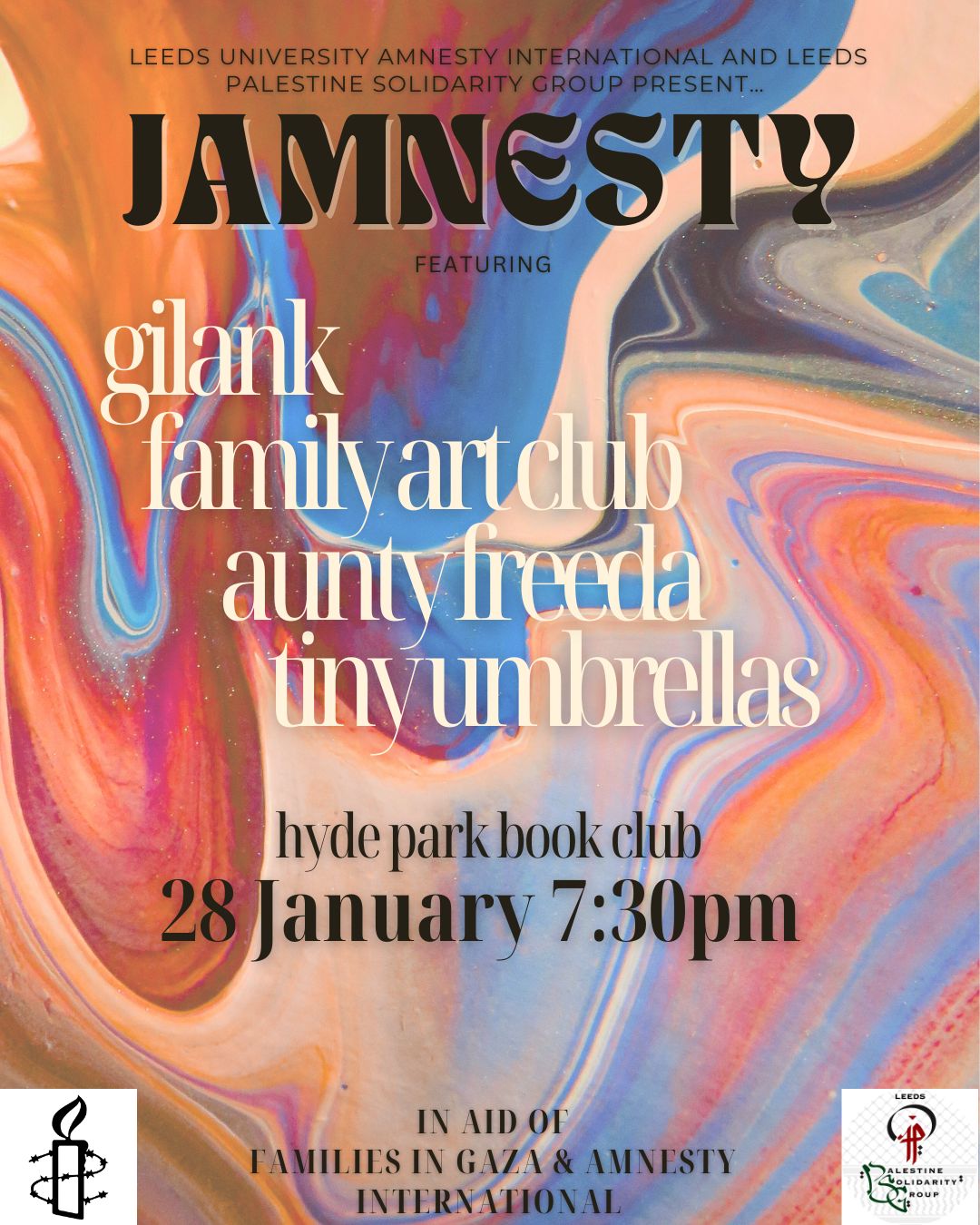 The image for the event named Jamnesty