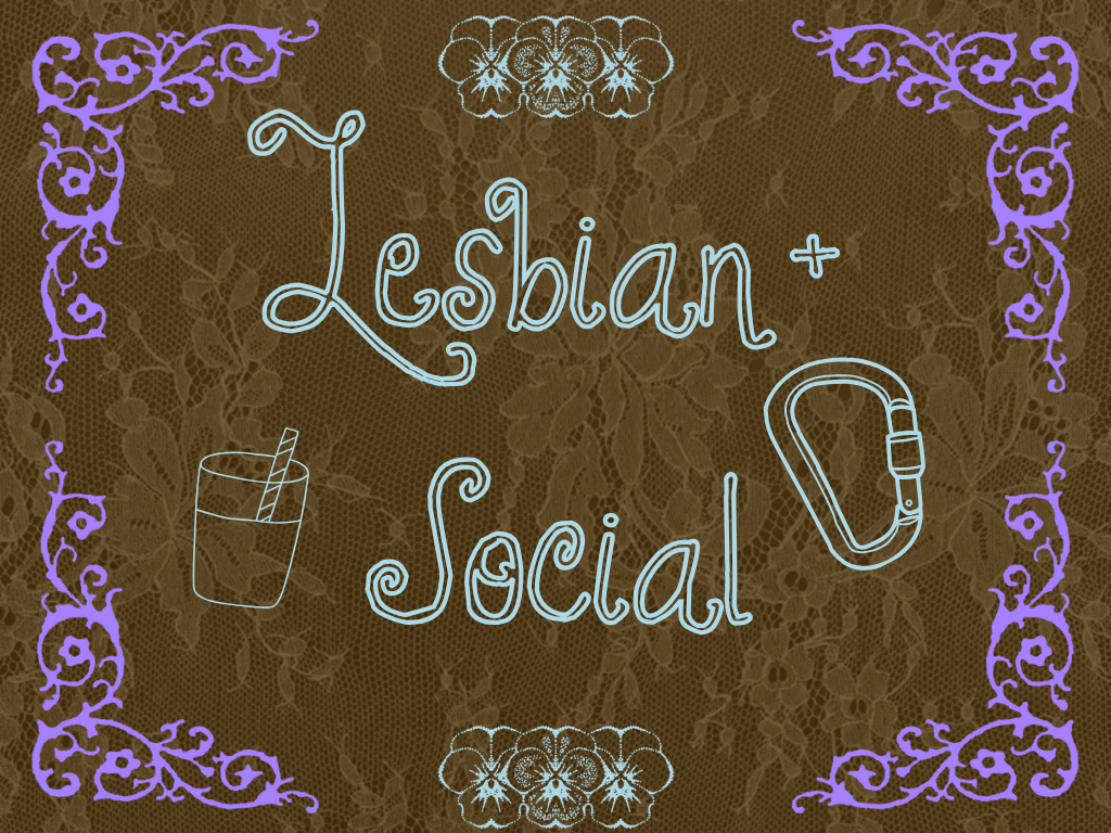The image for the event named Lesbian+ Social! ✨📝