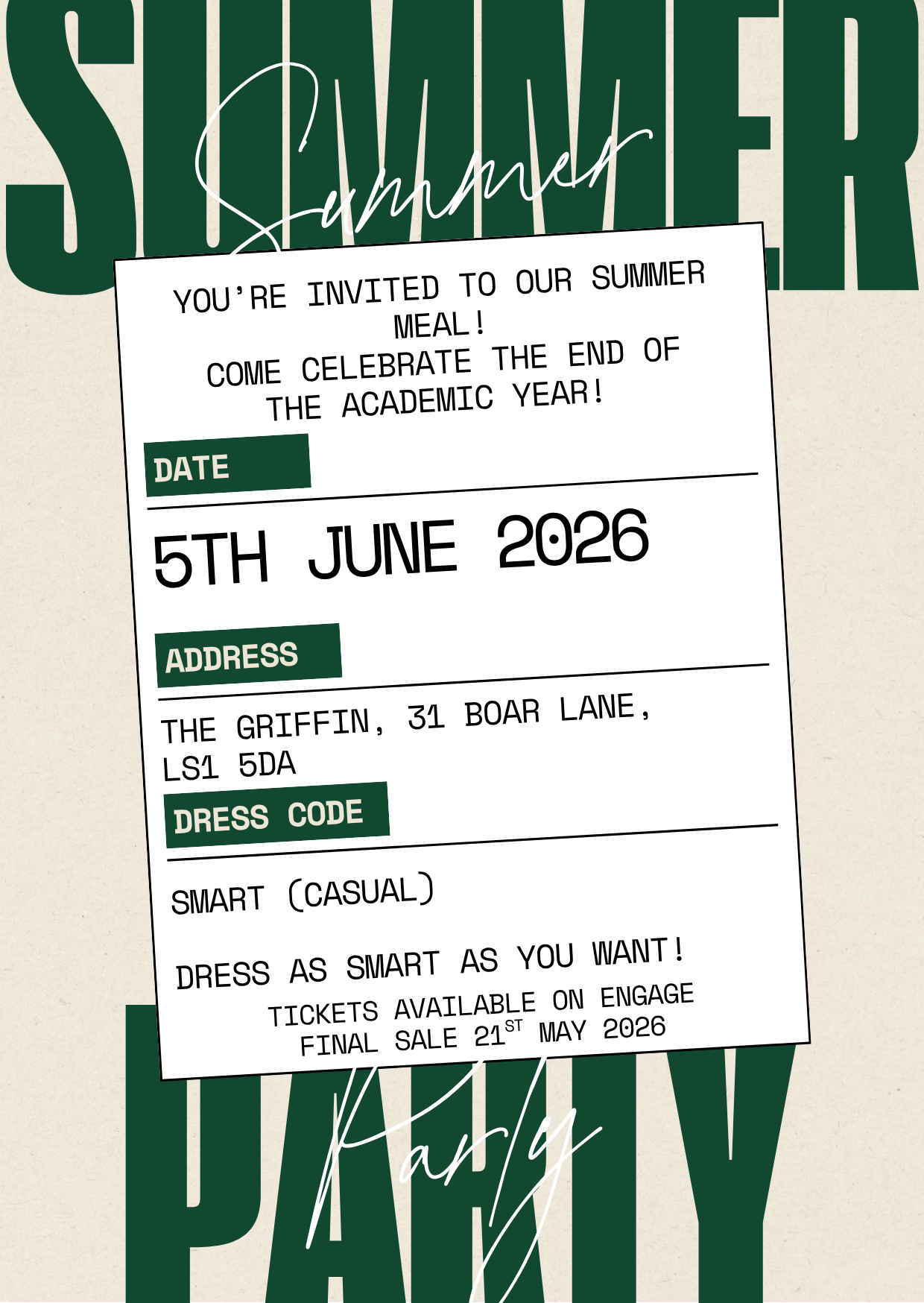 The image for the event named Archery Summer Meal 2026