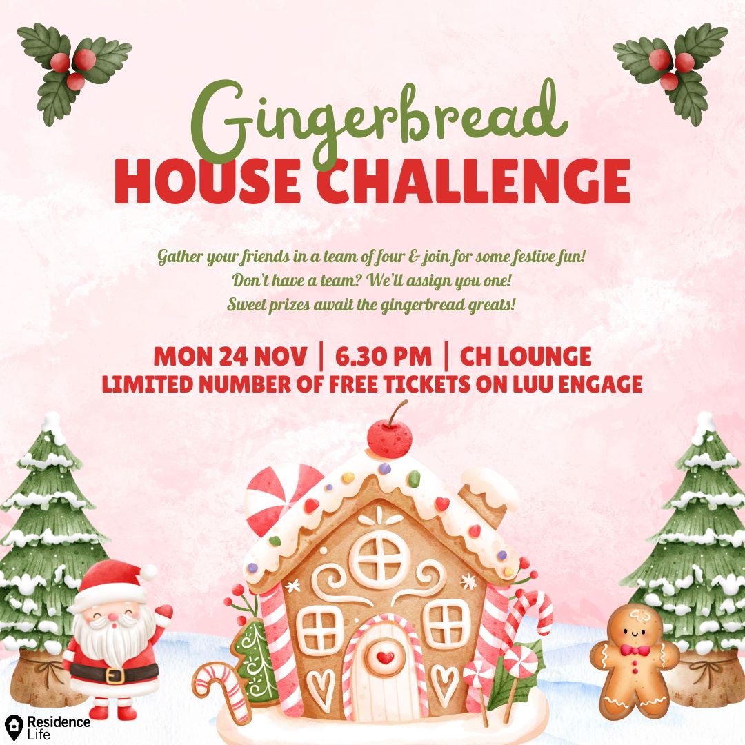 The image for the event named Gingerbread House Challenge