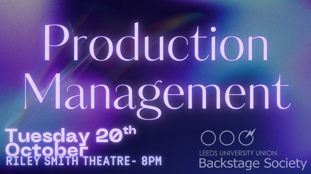 The image for the event named Backstage EXPO: Production Management