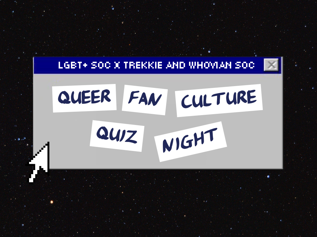 The image for the event named Queer Fan Culture Quiz! 🛸📝