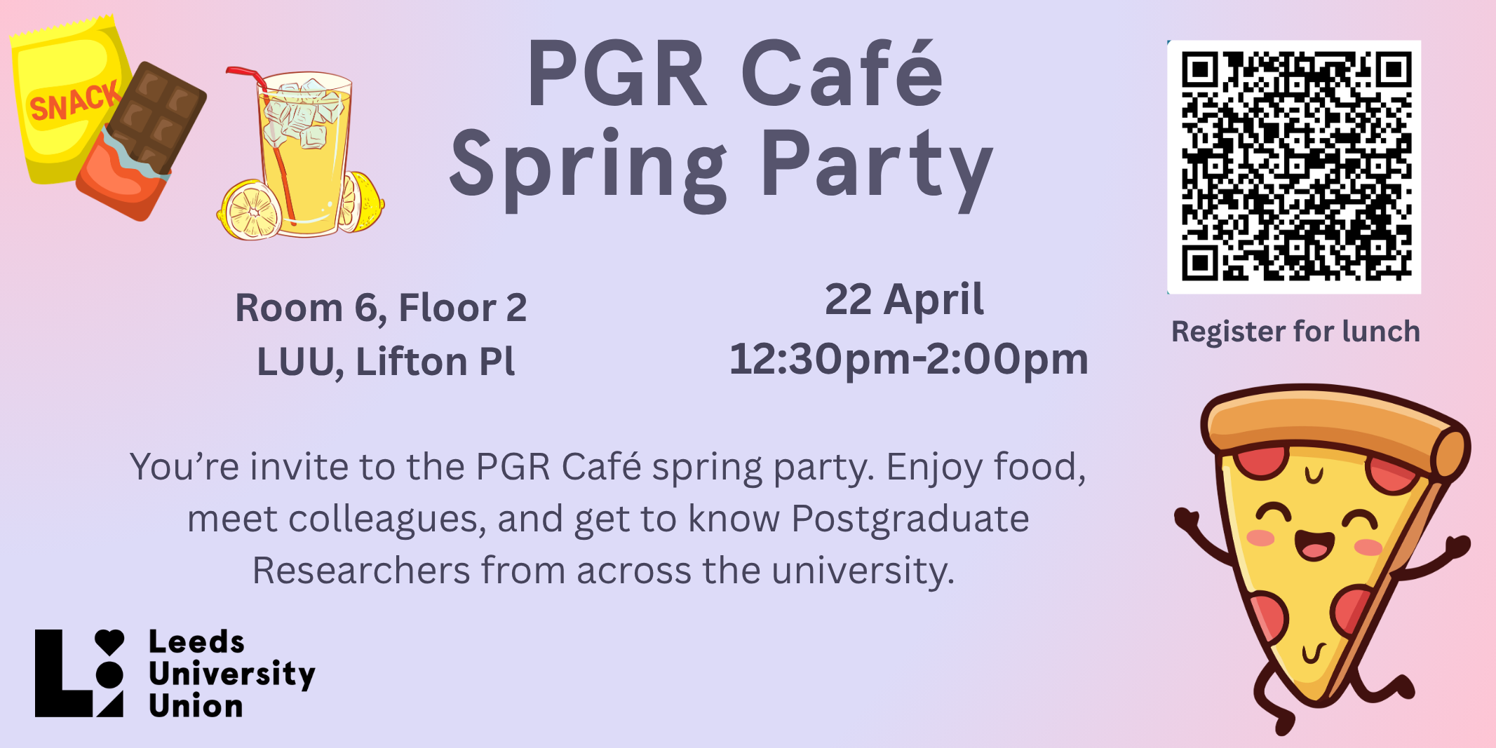 The image for the event named PGR Cafe - Spring Party